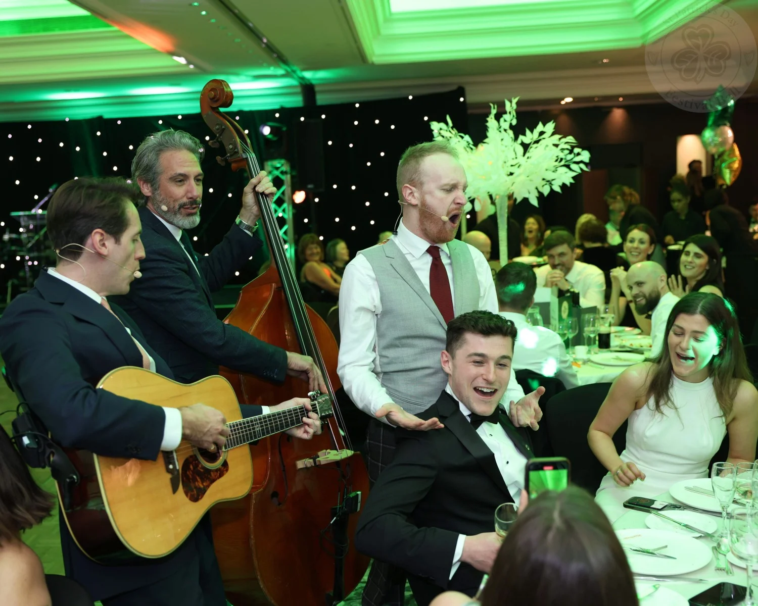 Live entertainment at the St Patrick’s Festival Ball